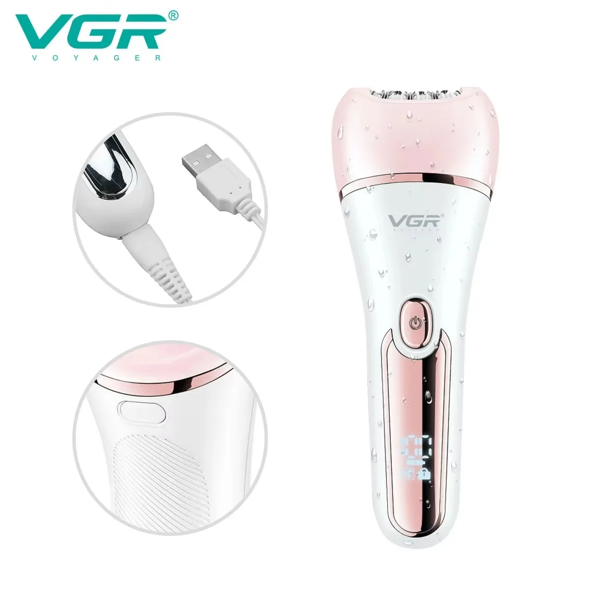 VGR 脱毛器 電気の 脱毛器 脚 体 ビキニ フェイシャル 脇の下