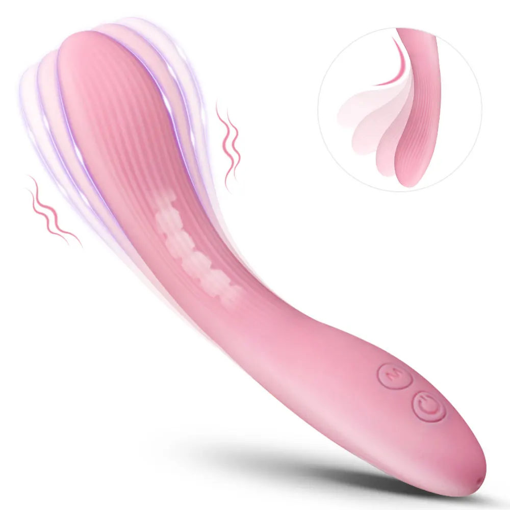 per vibratore G-Spot Donne 10 velocità potente stimolatore clitorideo vibratore a forma di dito capezzolo anale V_voghion.com