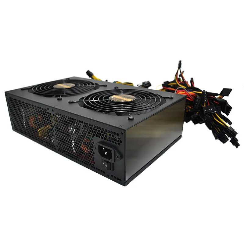 For Dedicate Power Supply for ATX 3450W 80 PLUS Gold 24 Graphics Interface With Dual 140mm