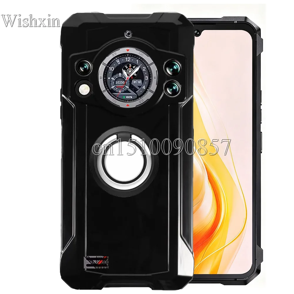 Ring Holder Shockproof Soft TPU Kickstand Phone Case Cover