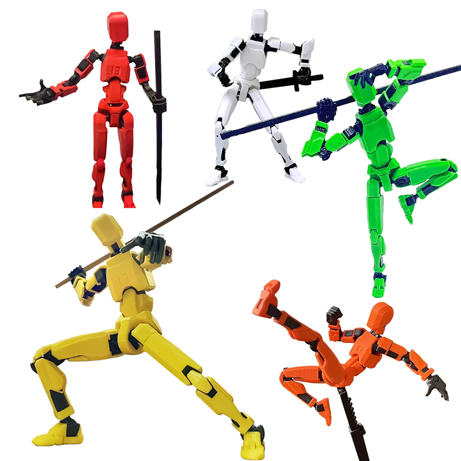 Children's doll 13 joint movable 3D printed toy, 3rd generation dummy DIY assembly full body decompression artifact 6