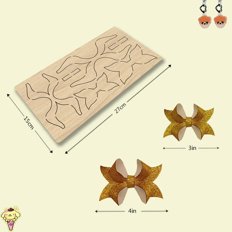 

The Z60's Lovely 3-inch And 4-inch Bow Wooden Cutting Die Are Suitable For Most Machines
