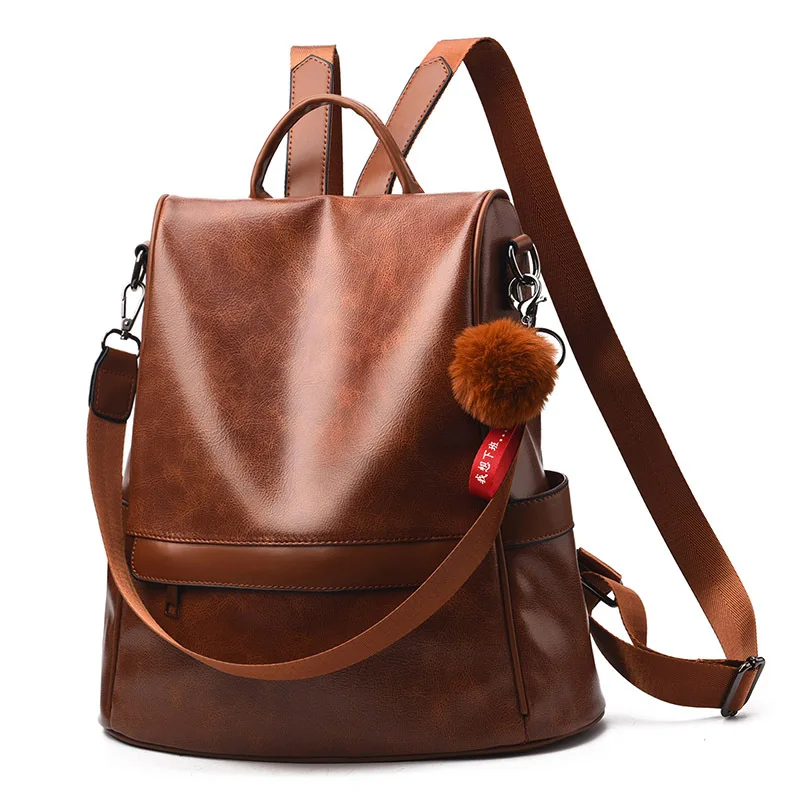 

Fashion Women Backpacks 2023 Anti Theft School Bags for Teenage Girl Leather Back Pack Mochila Mujer Casual Travel Backpack