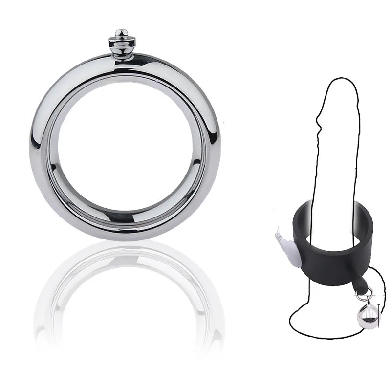 Male Electric Shock Cock Ring Peni Sting Ring Electrochock Scrotum Stretcher Electro Penis Stimulation Cockring Sex Toi For Man