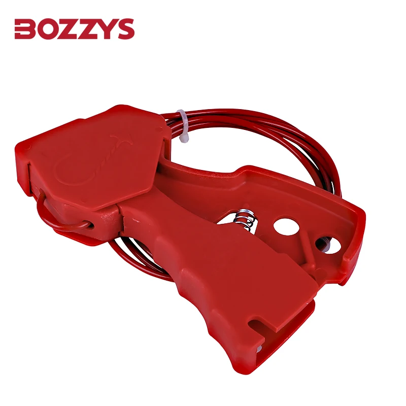 BOZZYS Nylon PA Lock Body Grip Stainless Steel Cable Lockout Devices Tagout Can be Customized