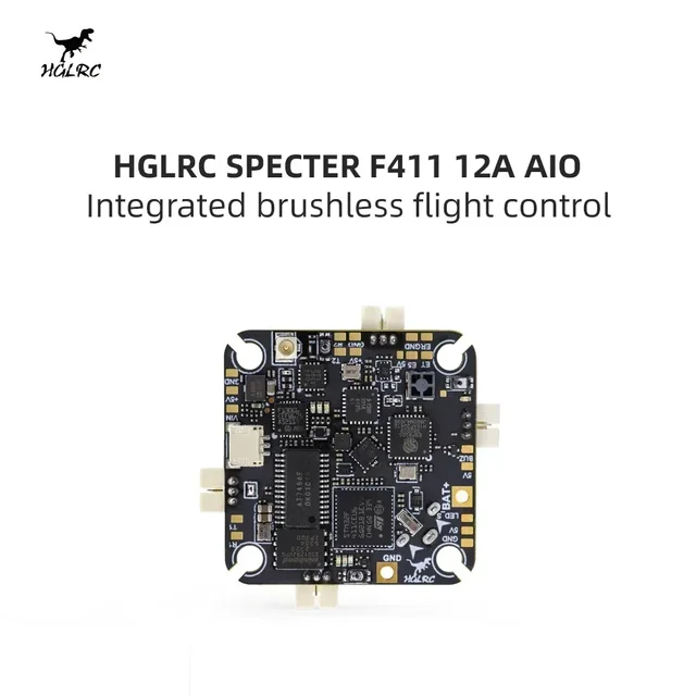 HGLRC New SPECTER F411 12A AIO Flight Controller 12A 4in1 ESC 400mW UART ELRS 2.4G 2-4S 25.5X25.5mm For RC FPV Freestyle Drone 2