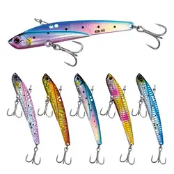 45g/110mm Metal Vib Fishing Lure Artificial Bait Accesorios Fishing Tackle For Bass Trout Seawater Freshwater Hard Baits