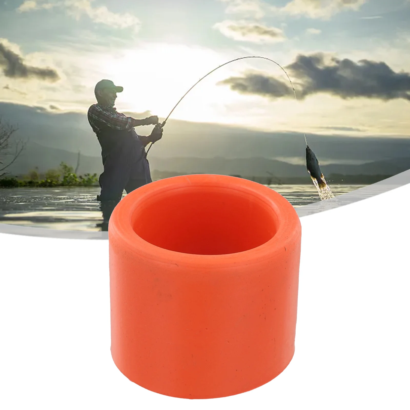 Rubber Fishing Rod Holder Tackle Cap Kit Fit For Rod Holder Pole Rest Rack Insert Protectors Wall Black Accessories Fishing fishing accessory