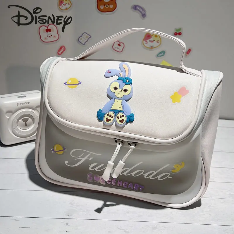 Disney-Bolsa Feminina de Maquiagem Desenhos Animados, Bolsa De Armazenamento De Alta Qualidade, Impermeável, Portátil, Viagem, Grande Capacidade, Bolsa De Higiene Pessoal, Moda