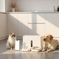 2026 Smart AI 5+5L Automatic Pet Feeders And Water Dispensers With Tuya APP 1