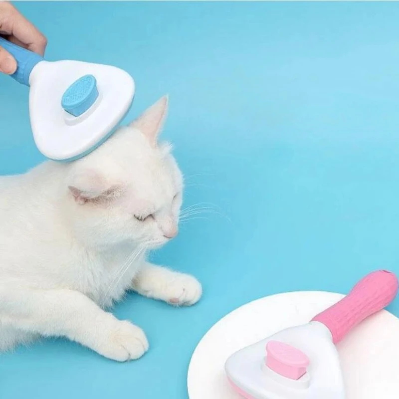Pet Grooming Brush Stainless Steel Long Hair Dog Cat Comb for Daily Pet Care