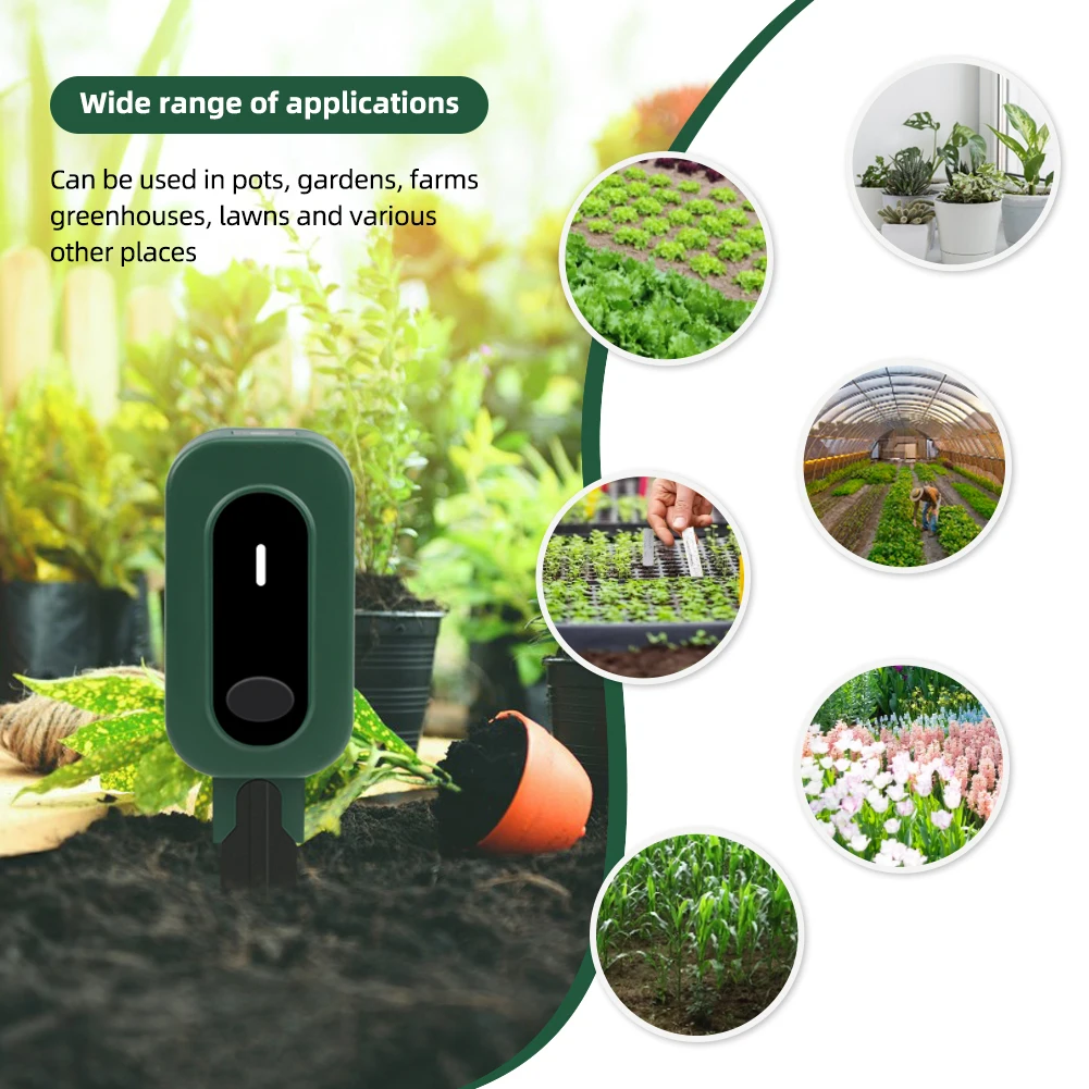 Zigbee Smart Soil Moisture Meter Tuya App Control Soil Tester Temperature Humidity Sensor for Gardens Potted soil moisture sensor soil tester soil moisture meter