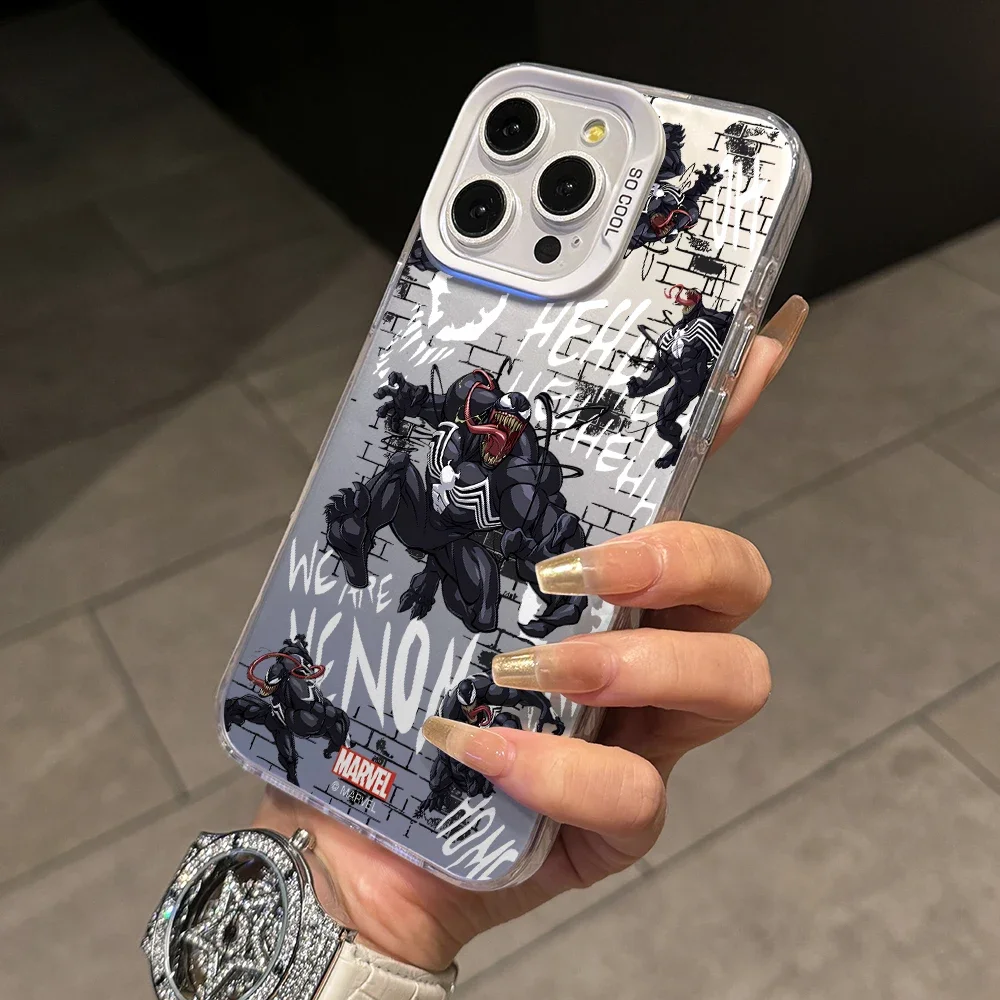 ヴェノム-スパイダーマン電話ケース,iPhone用ケース,マット