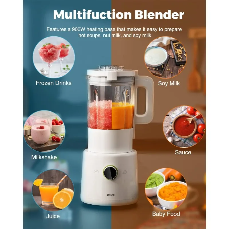 Professional Countertop Blender, JOYAMI Smart Cooking Blender for Hot and  Cold Drinks, Soy Milk Soups Porridge Milkshake - AliExpress