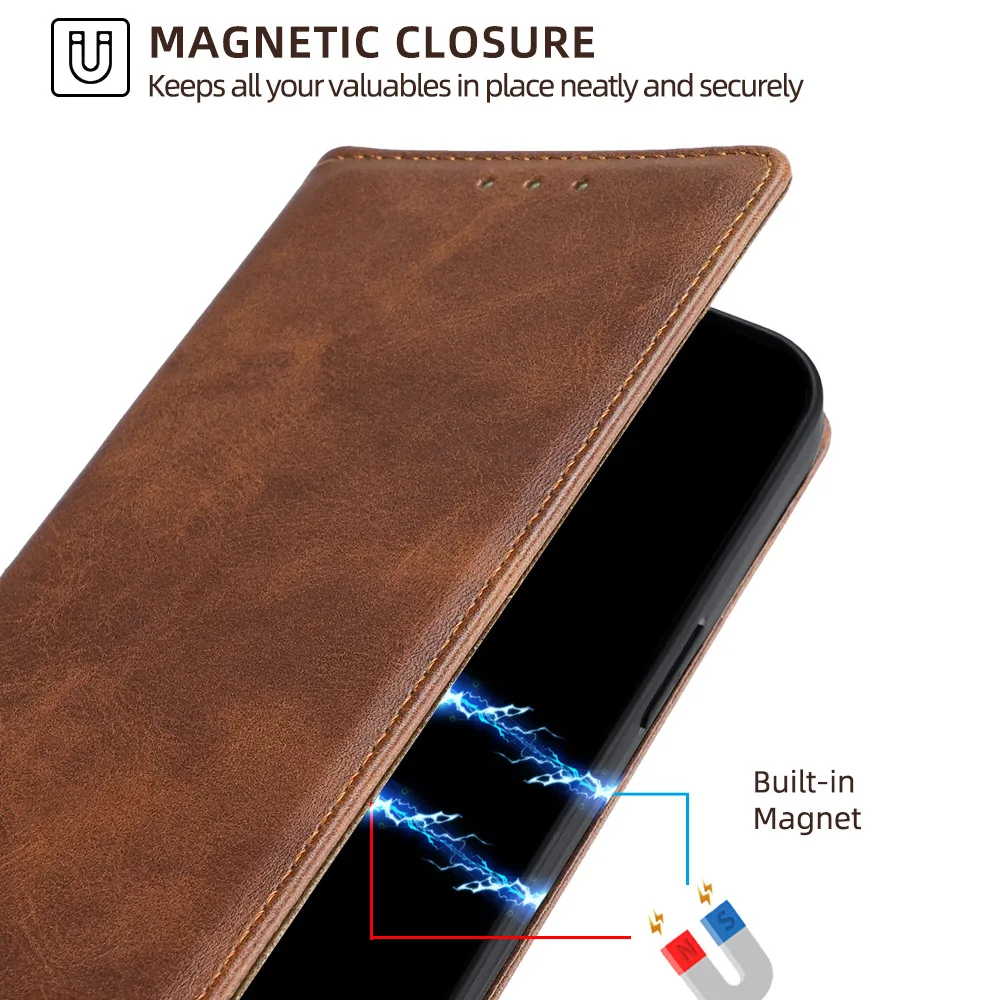 Leather Business Flip Phone Case - Elegant and Durable Cover