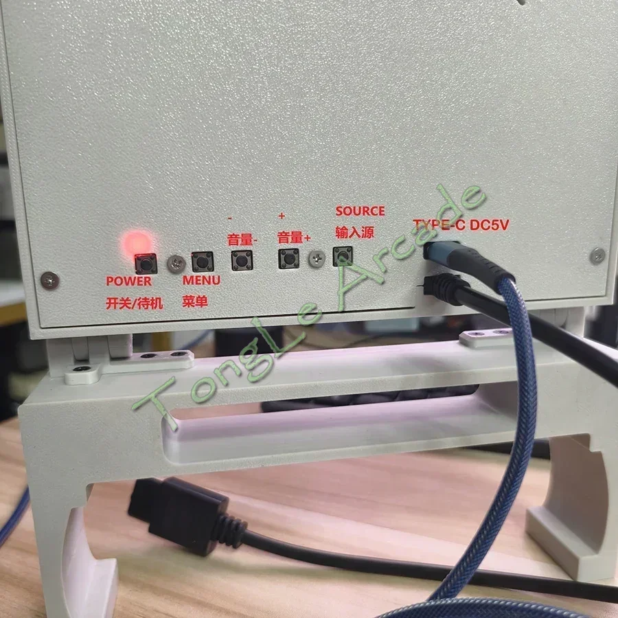 8인치 4:3 LCD SFC 게임 콘솔 휴대용 디스플레이 화면, SNES AV 출력용 고음질 스테레오 기능이 있는 접이식 미니 모니터
