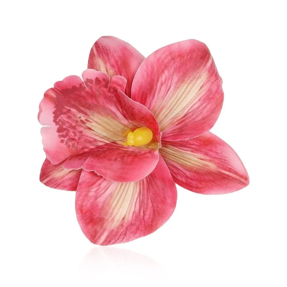 Bohemian Style Hawaiian Flower Hair Clip - Comfortable Artificial Magnolia for Beach Travel
