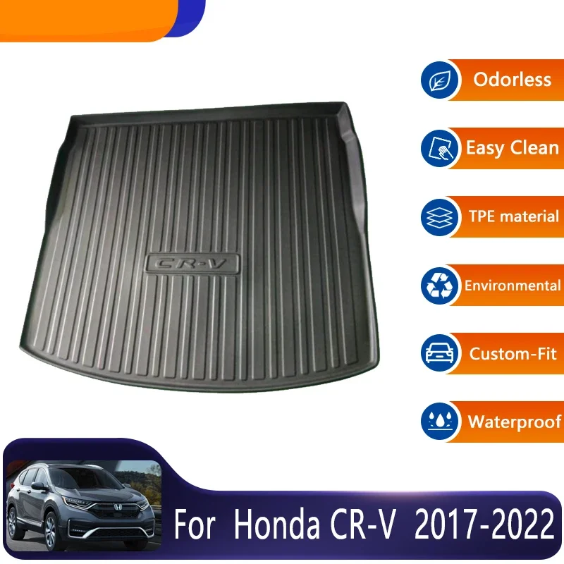 

For Honda CR V Trunk Mat CRV CR-V Breeze 2017~2022 MK5 Car Rear Trunk Mats Floor Tray Boot Liner Protective Pad Car Accessories