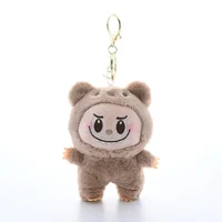 LABUBU New Monster Plush Doll Toy Keychain Pendant Cartoon Cute Doll Backpack Bag Pendant Decorative Accessories Ornament Gifts 2