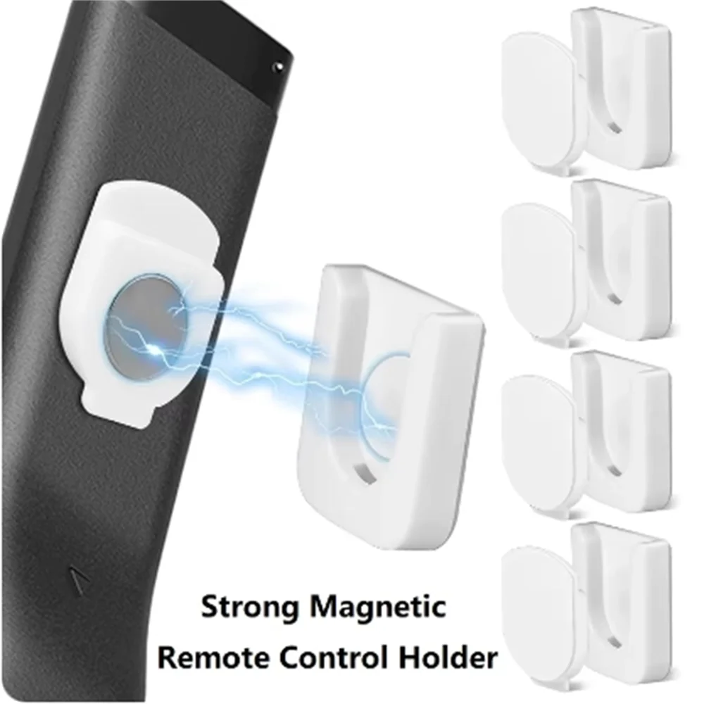 4pcs Strong Magnetic Wall Mount Remote Control Holder Set