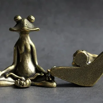 Retro Zen Copper Frog Incense Holder 4