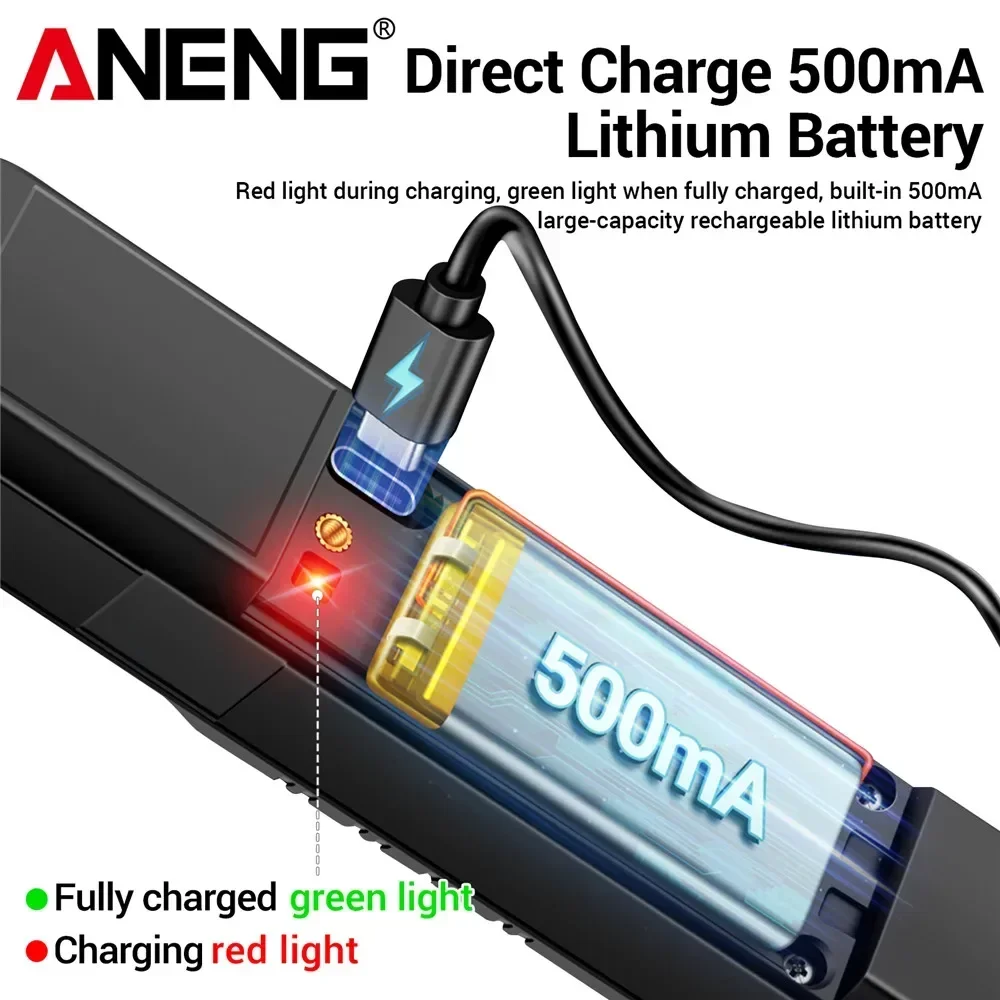 ANENG A3016 Digital Pen Multimeter 500mA Rechargeable Tester 4000 Counts AC/DC Voltage 40MOhm NCV Test Detector Tools