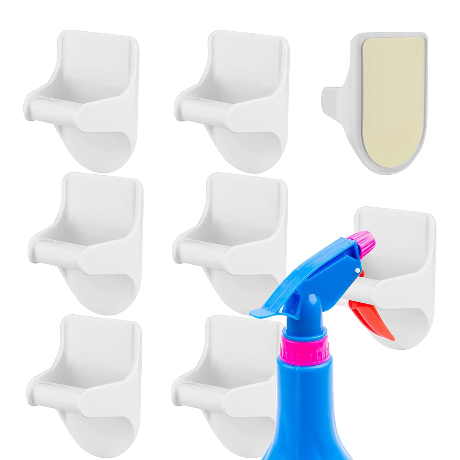 Wall-mounted ABS Spray Bottle Holder Space-saving Easily Install Spray Bottle Holder for Storing Spray Bottle or Umbrellas 4