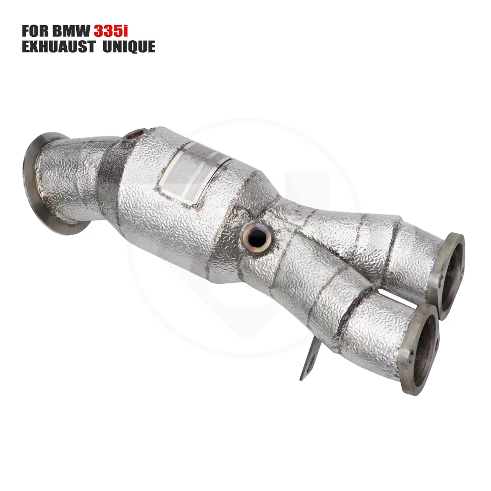

UNIQUE Exhaust System High Flow Performance Downpipe for BMW 335i With Catalytic Converter Header