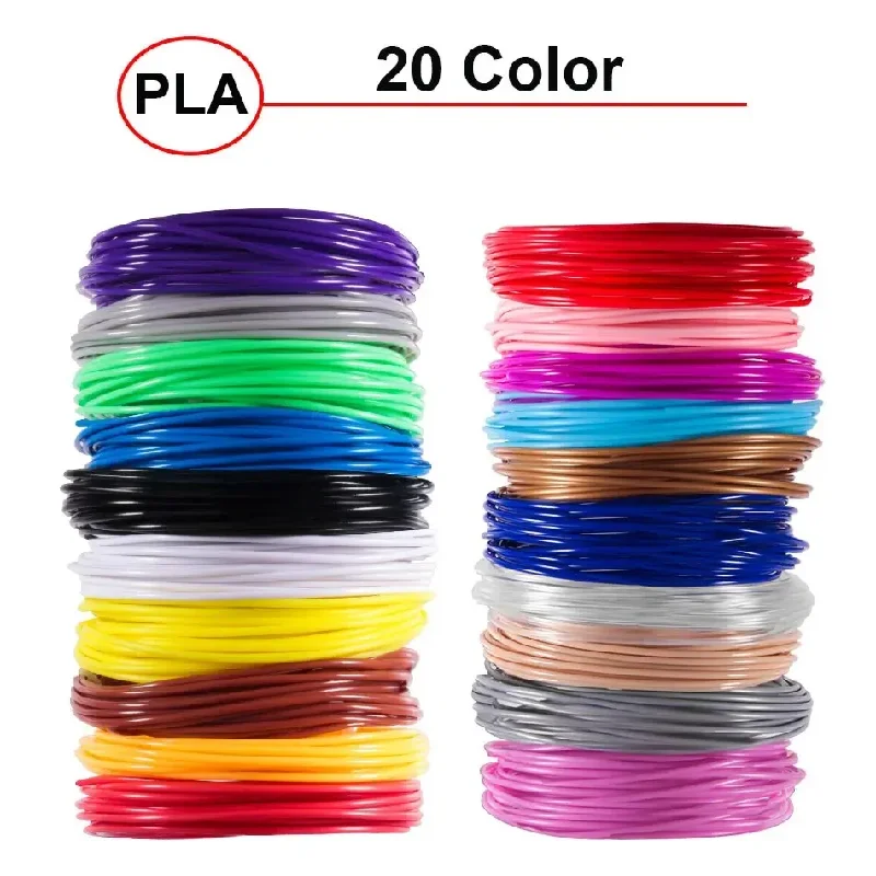 5M 10M 1/5/10/20 Colors 3D Pen Refills Pla 3D Pen Printing Cables Filament Printing Materials