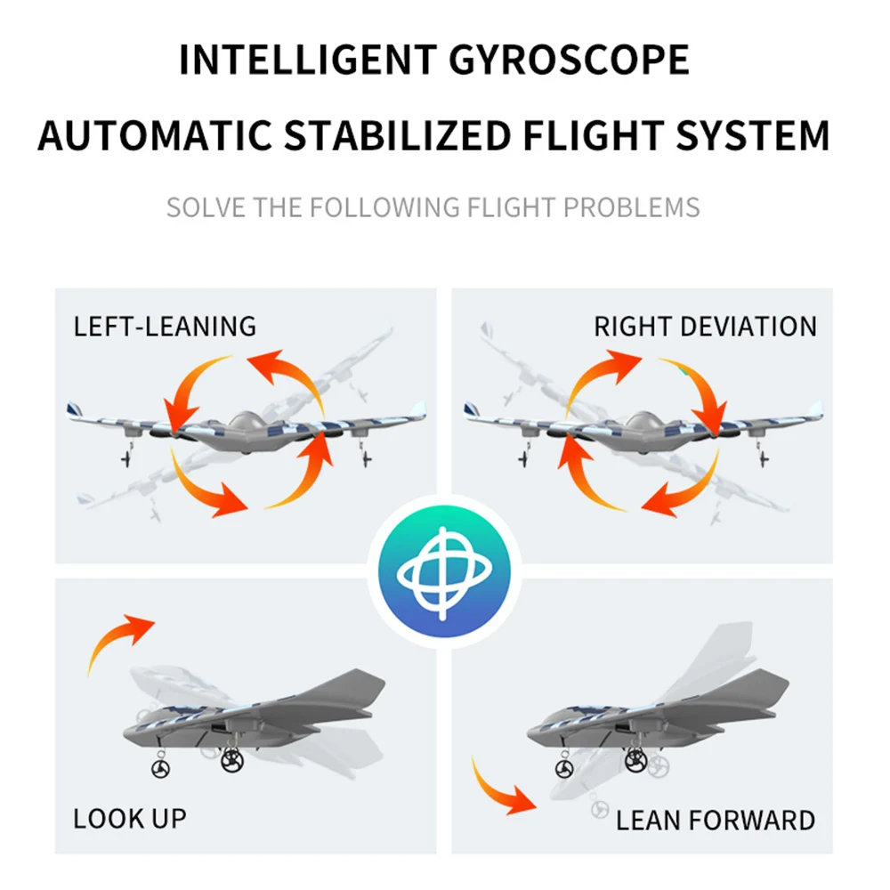 TY8 B2 RC Airplane 2.4GHz Vertical Takeoff Remote Control Glider Children Fixed-Wing Aircraft Aerial Drone Toys Kids For Gift 5