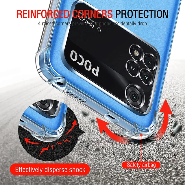 휴대전화 보호의 혁신: 에어백 충격 방지 실리콘 소프트 폰 케이스