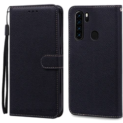 Leather Flip Wallet Case - Elegant Cover for A80 Pro (A80 Plus) (Black)