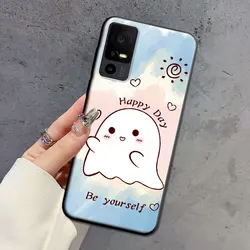Floral Soft Silicone TPU Phone Case - Cool Back Cover for TCL 40 SE (HS-C0165)