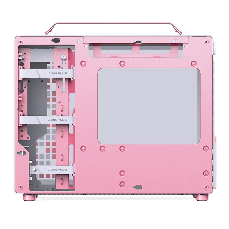 PC Chassis JONSBO Z20 Pink White MATX ATX Chassis 20L Detachable Handle Case 163mm Air-Cooled Graphics Card Type-C Desktop Small Space