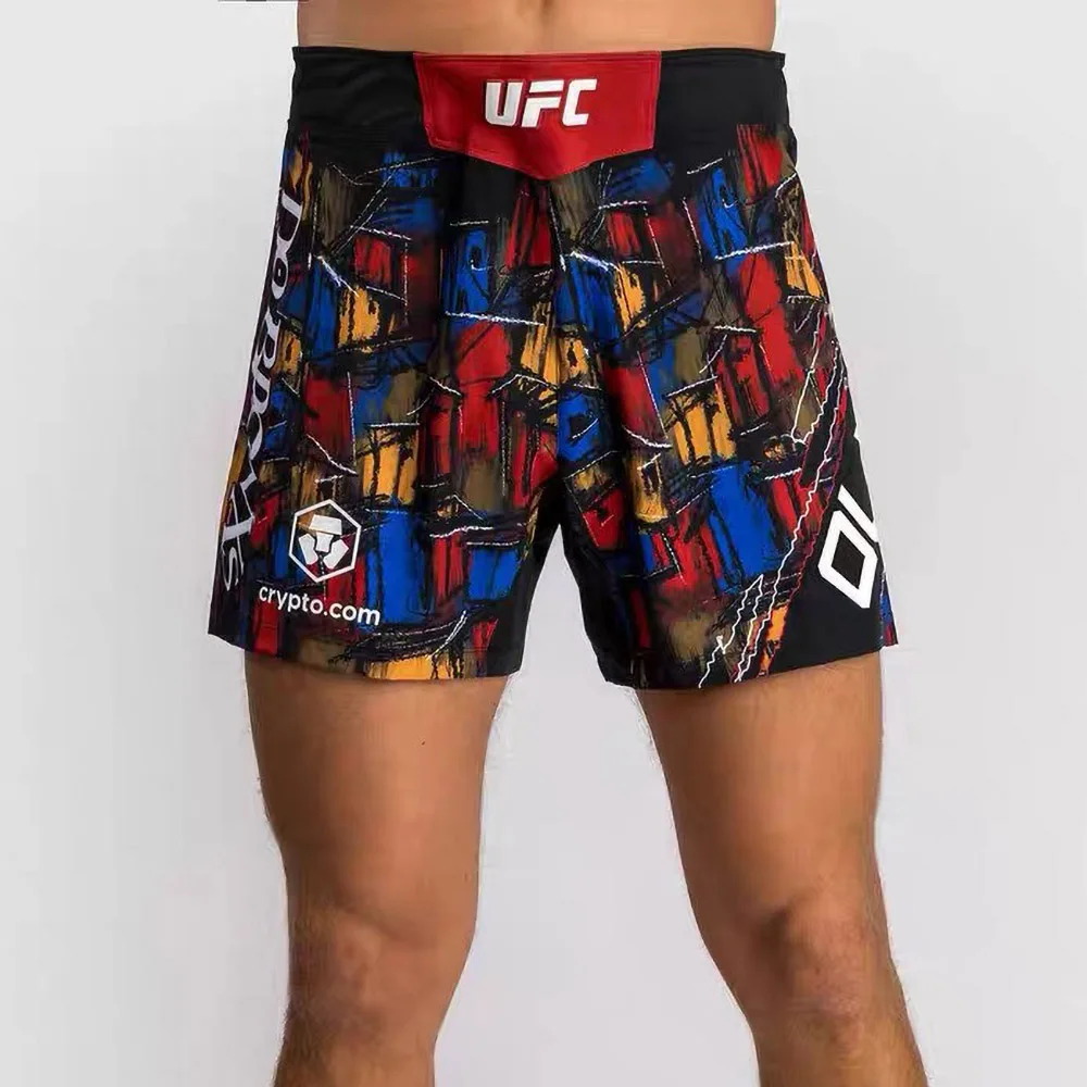 UFC 3D Printing Men's Sports Shorts MMA Oliveira Same Style Mixed Martial Arts Training Pants Thai Boxing Half Pants