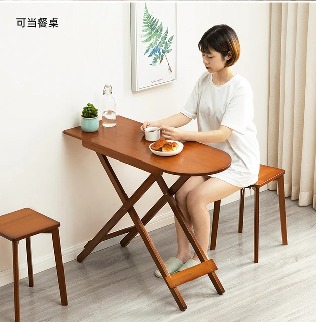 Petite table en plastique, petite table carrée, petite table pliante  transportable 