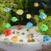 20Pcs Tropical Fish Figure Play Set with Plastic Fish Toys Fake Small Plastic Fish Assorted Fishes Baby Bath Toy 4