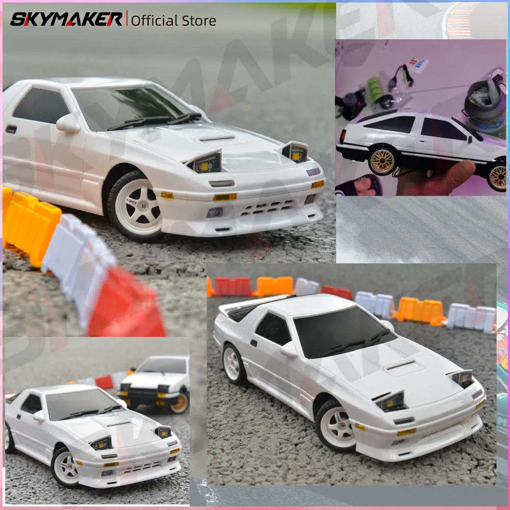 1:18 AE86 Model LD1801 RX-7 FC LD1802 RC Drift Car 1/18 2.4G Remote Control on Road ESP Gyroscope LED Mini RC Racing Car Toys 6