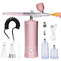 Portable Rechargeable Wireless Airbrush With Compressor Auto Action Spray Gun for Face Beauty Nail Art Tattoo Craft Cake Paint 1