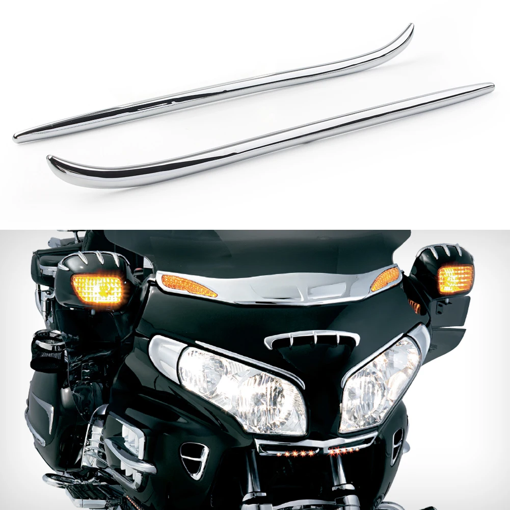 

Goldwing GL 1800 Motorbike Decoration Parts Fairing Eyebrows Trim For Honda GL1800 2001 02 03 04 05 06 07 08 09 10 2011 Chrome