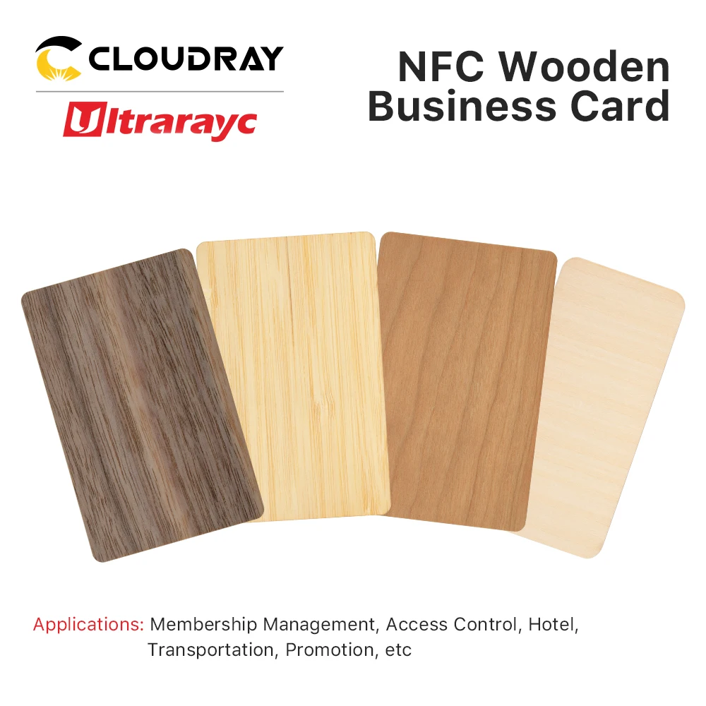 UltraraycBlankBusinessNameBambooWoodenCardHybridHiddenNFCChip
