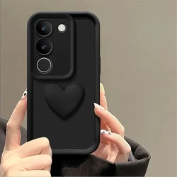 3D Love Heart Matte Silicone Shockproof Phone Case for Samsung S24Ultra (3)