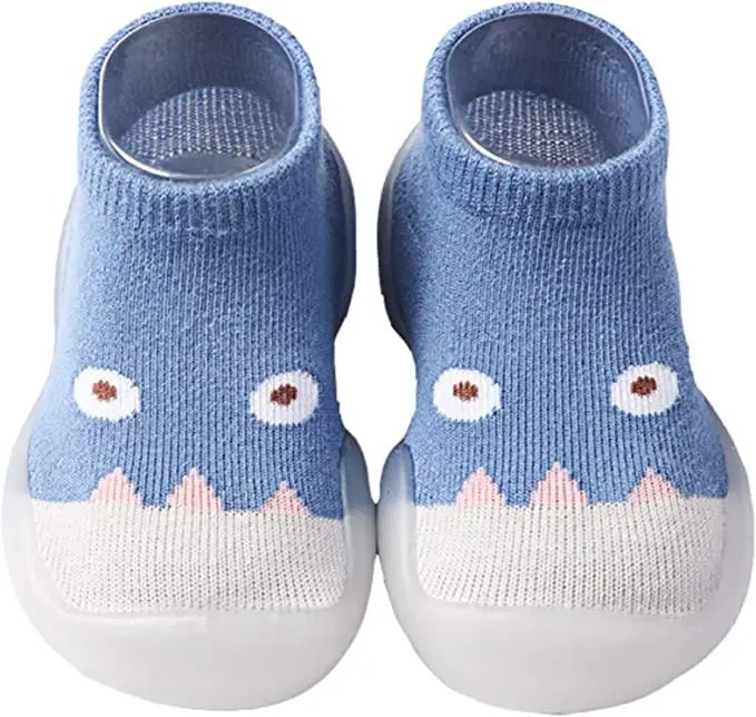 

Toddler Shoes Baby First-Walking Trainers, Breathable Toddler Shoes Socks Soft Kid Cute Non-Skid Sock Shoes Indoor Slipper Mesh