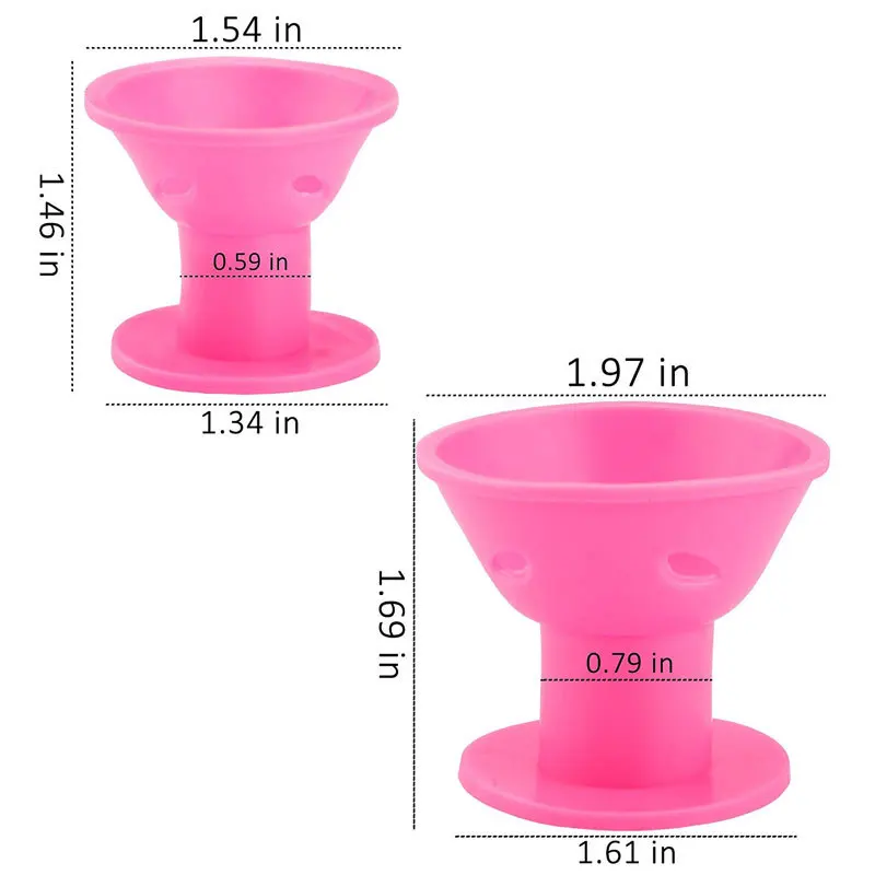 Hair Styling Tool Hair Curling Tools 10/20pcs DIY Soft Rubber Silicone Heatless Hair Curler