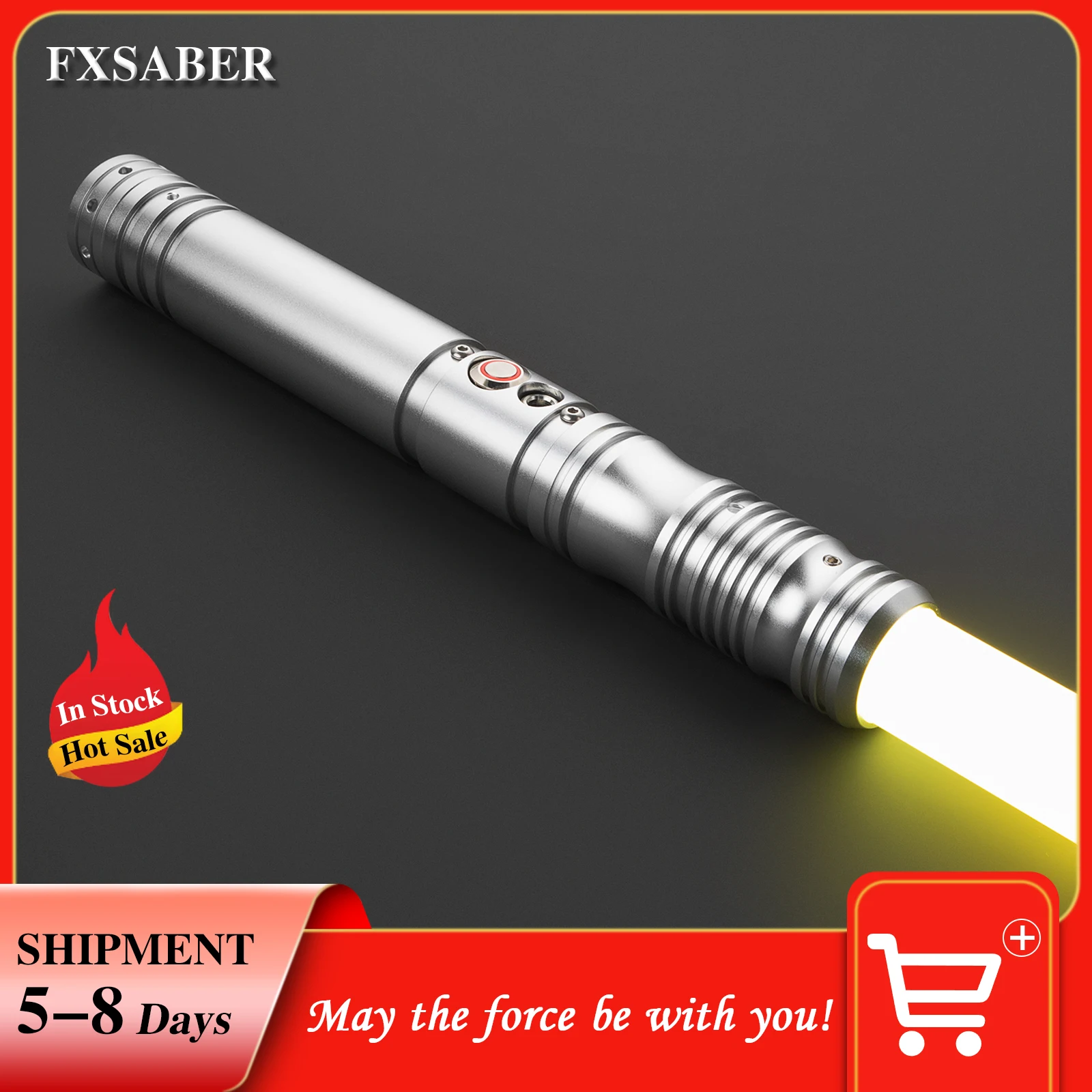 

Световой меч FXSABER, 16 цветов, изменение 34 звука, FOC блокировка, Металлическая рукоятка, эффективная меняющая цвет световой меч, игрушки для косплея