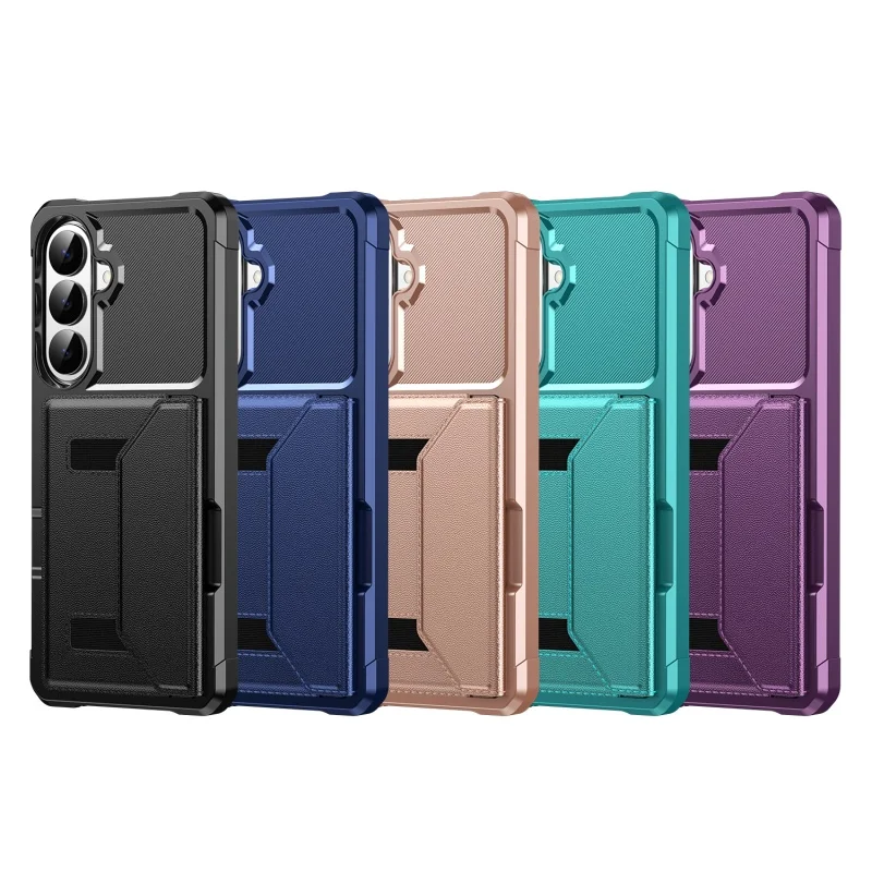 Magnetic Leather Wallet Phone Case with Cardholder and Enhanced Protection