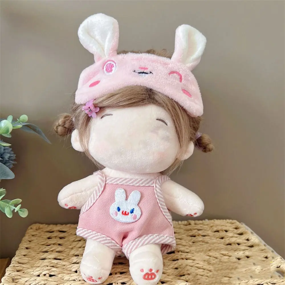 For 20CM Cotton Doll Clothes Cap Headdress Multicolor Miniature Dress Suit Doll Accessories Cosplay Doll Headwear Dress Set