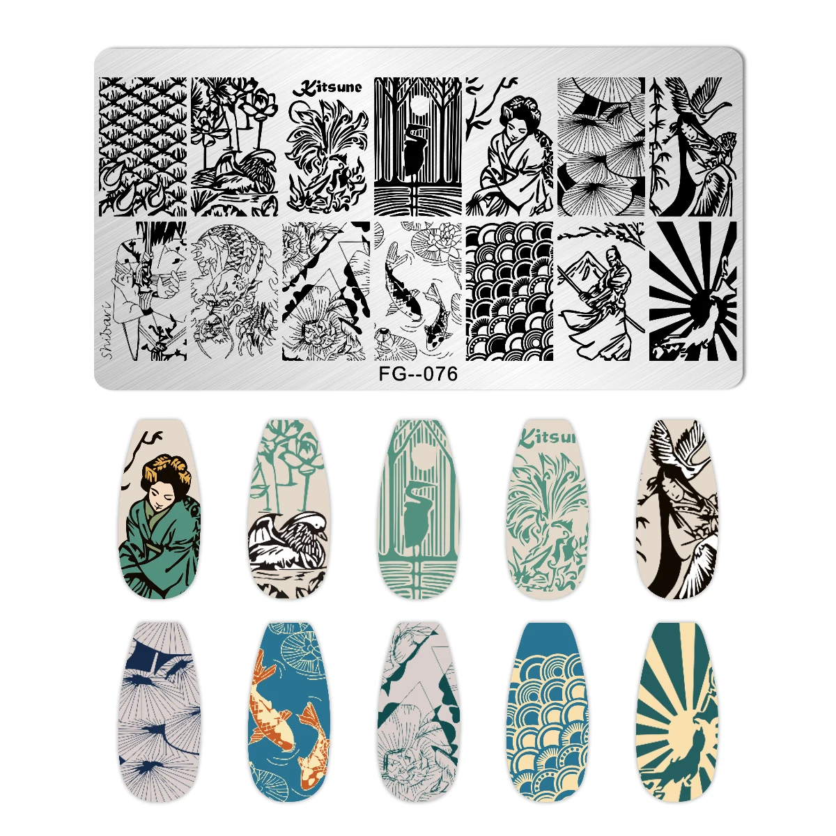 12*6cm Nails Cartoon Skull Image Nail Art Stamping Plates Halloween Festival Pattern Nail Stamp Templates Stencil Manicure Tool 3