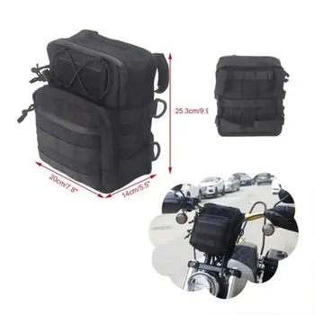Borsa da manubrio per moto Sissy Bar T-Bar per Harley Softail Dyna Sportster FXBB Borse per manubrio anteriori personalizzate Borsa da viaggio