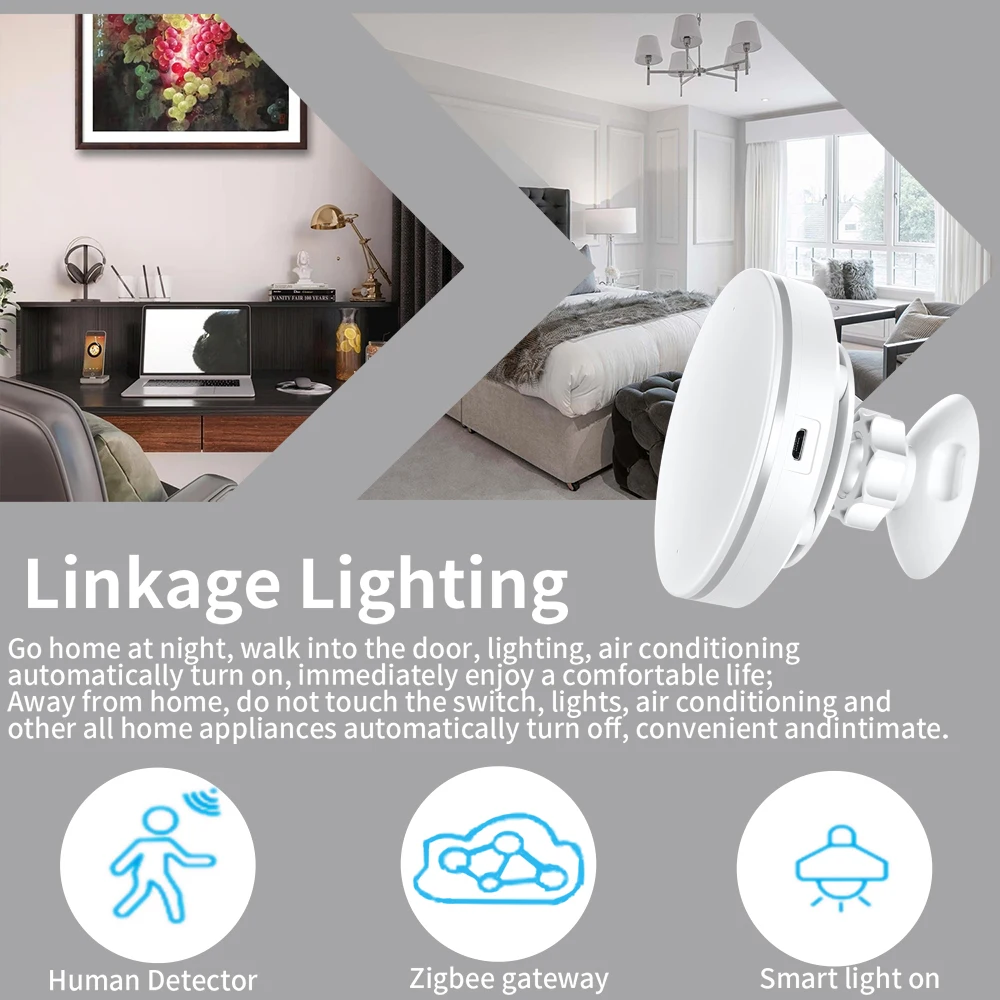 Tuya Human Presence Detector Millimeter Wave WiFi /Zigbee MmWave Smart Human Bod